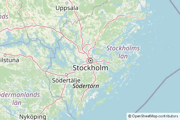 Mapa Sztokholm