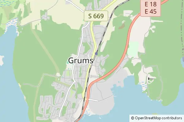 Mapa Grums