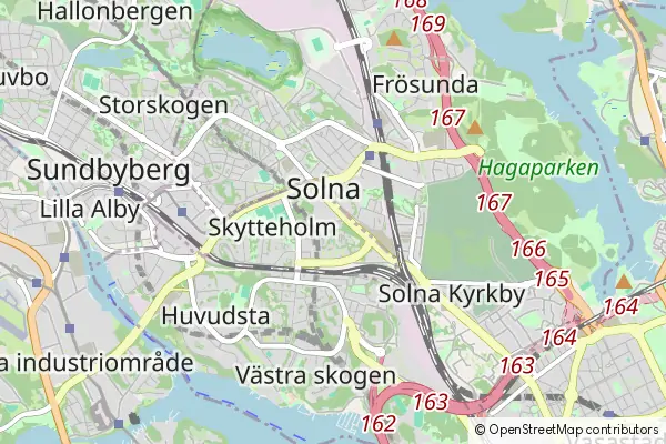 Mapa Solna