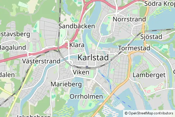 Mapa Karlstad