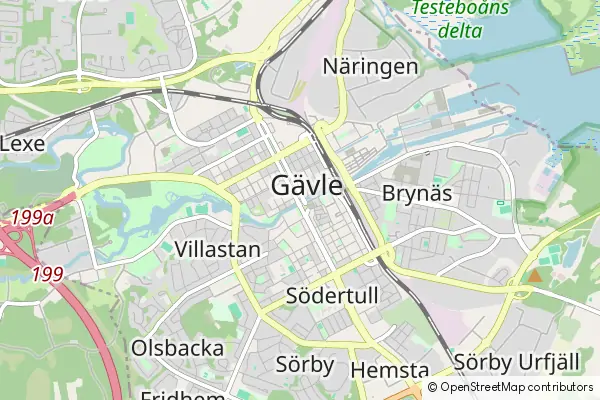 Mapa Gävle