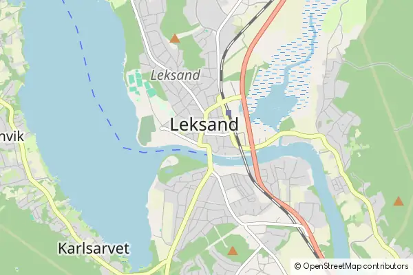 Mapa Leksand