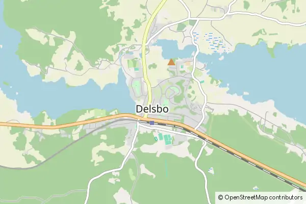 Mapa Delsbo