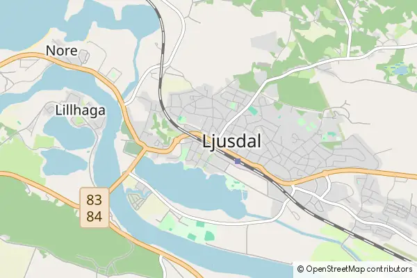 Mapa Ljusdal