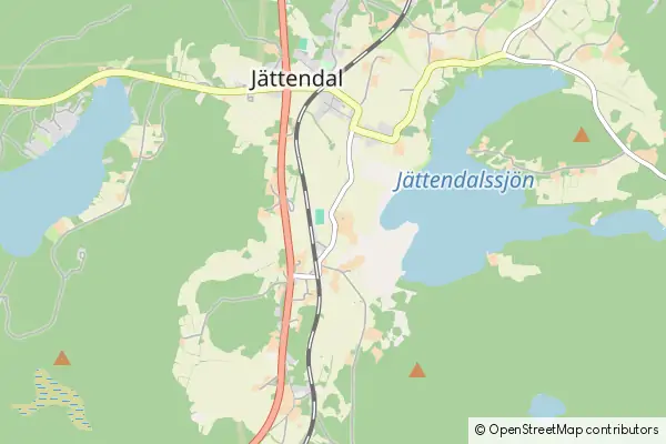 Mapa Jättendal