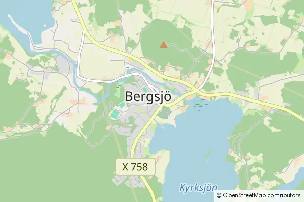 Mapa Bergsjo