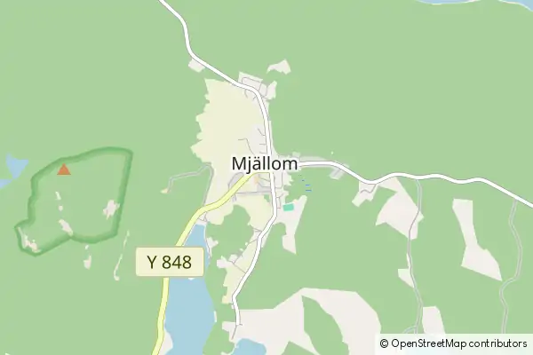 Mapa Mjällom