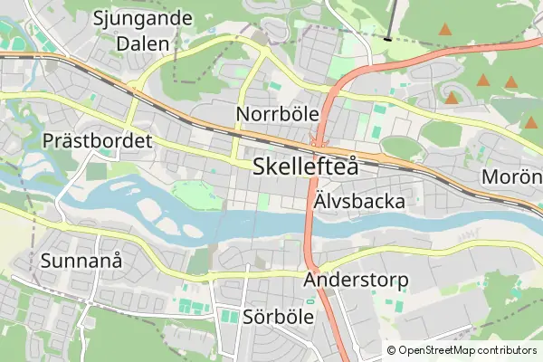 Mapa Skellefteå