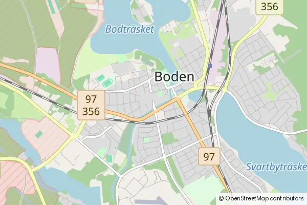 Mapa Boden