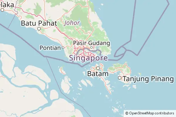 Mapa Singapur