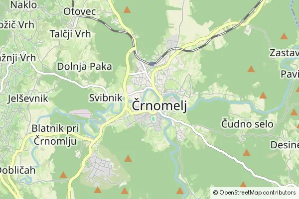 Mapa Črnomelj