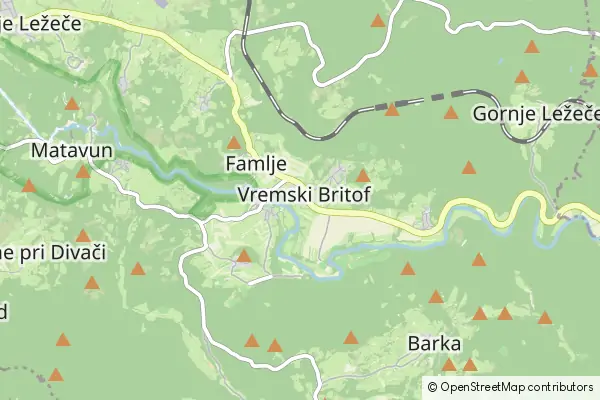 Mapa Vremski Britof