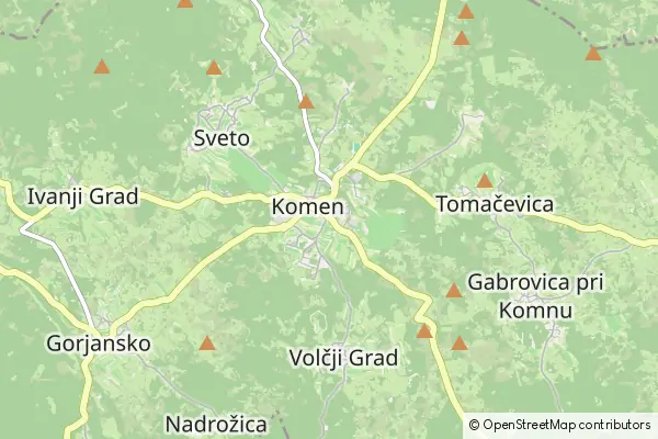 Mapa Komen