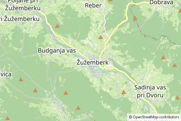 Mapa Žužemberk