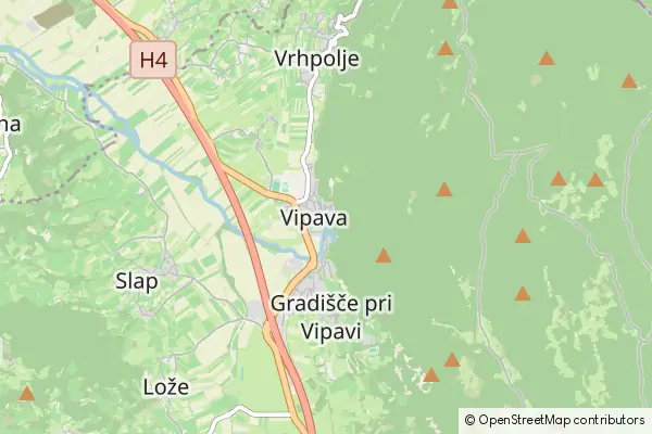 Mapa Vipava