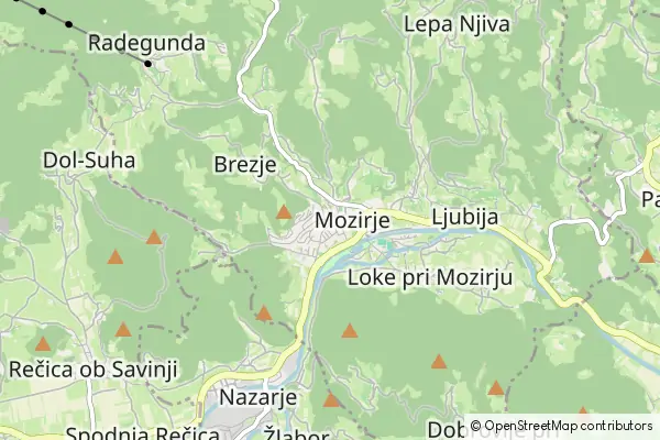 Mapa Mozirje