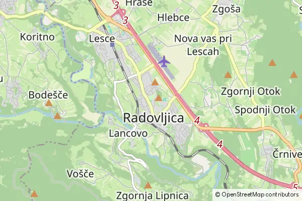 Mapa Gmina Radovljica