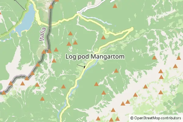 Mapa Log pod Mangartom