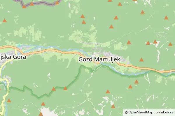 Mapa Gozd Martuljek