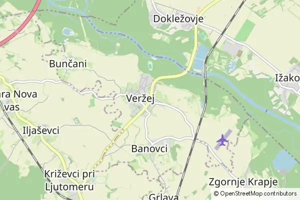 Mapa Veržej