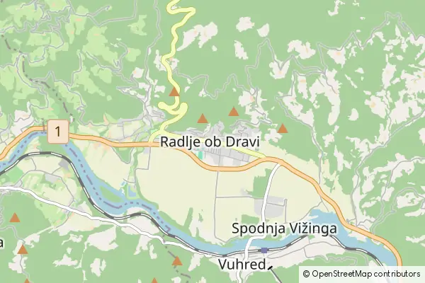 Mapa Radlje ob Dravi