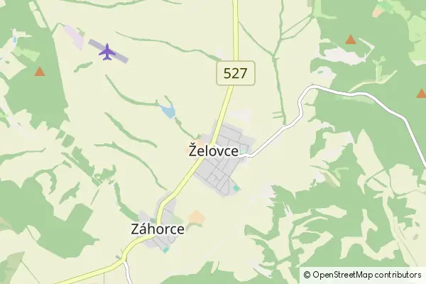 Mapa Želovce