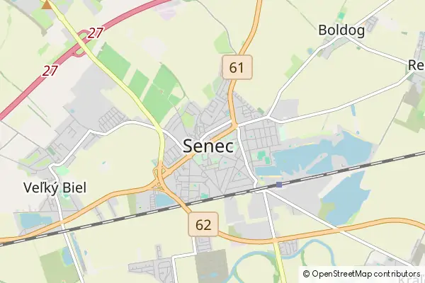 Mapa Senec