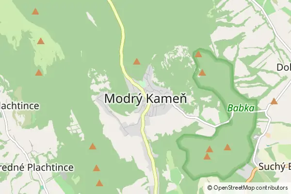 Mapa Modrý Kameň