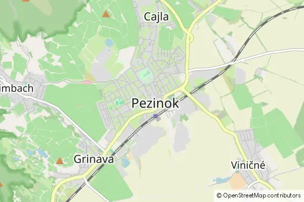 Mapa Pezinok