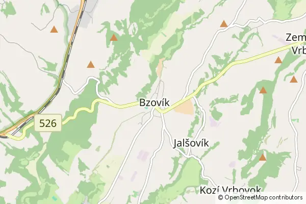 Mapa Bzovík