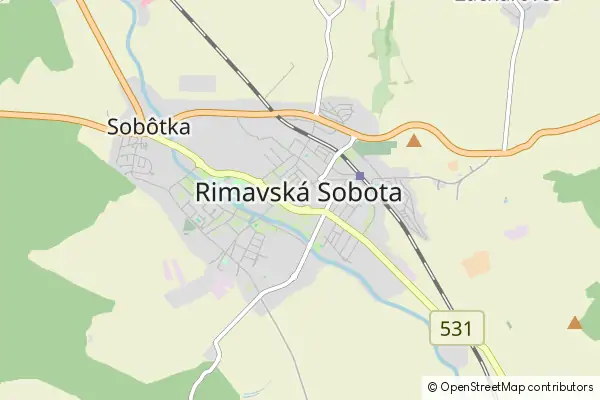 Mapa Rimavská Sobota