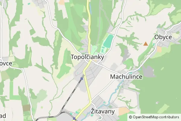 Mapa Topoľčianky