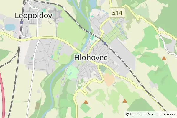 Mapa Hlohovec