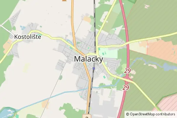 Mapa Malacky