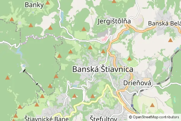 Mapa Bańska Szczawnica
