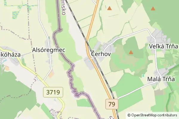 Mapa Čerhov