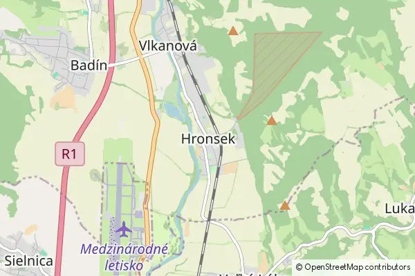 Mapa Hronsek