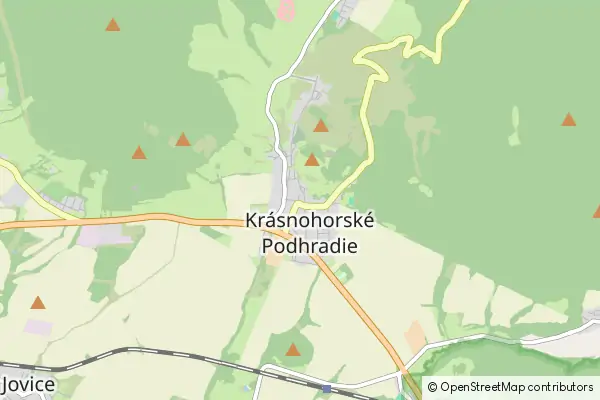 Mapa Krásnohorské Podhradie