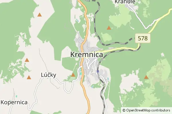 Mapa Kremnica