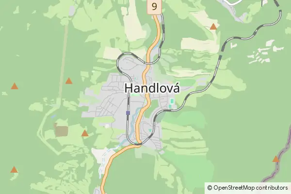 Mapa Handlová