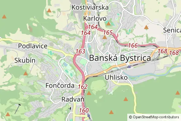 Mapa Bańska Bystrzyca