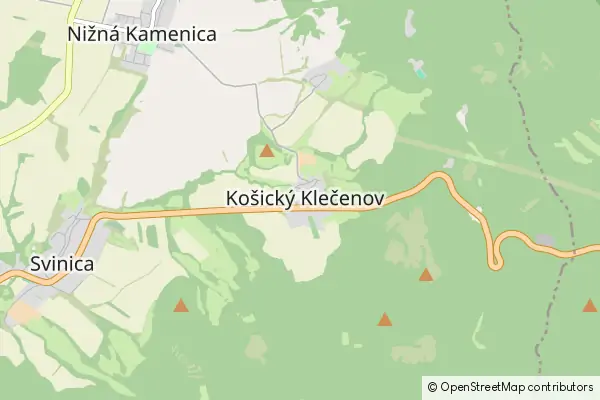 Mapa Košický Klečenov