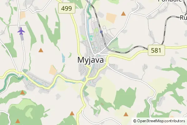 Mapa Myjava