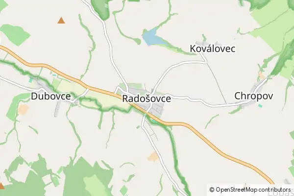 Mapa Radošovce