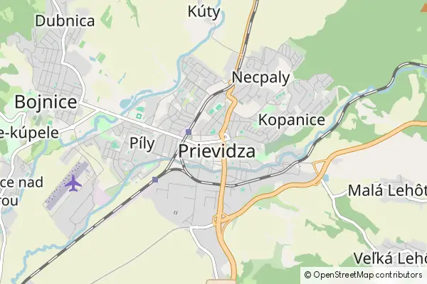 Mapa Prievidza