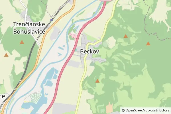 Mapa Beckov