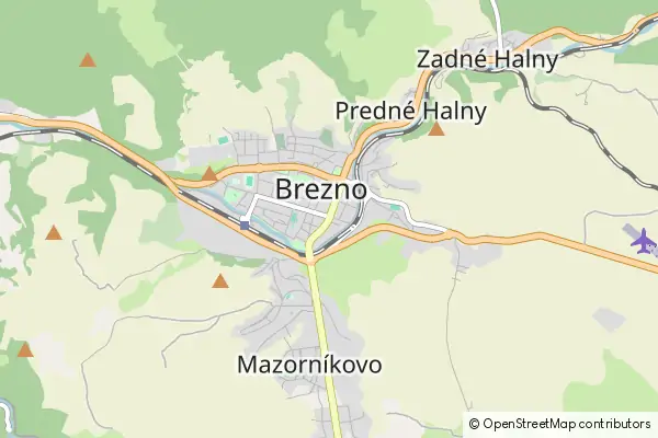 Mapa Brezno