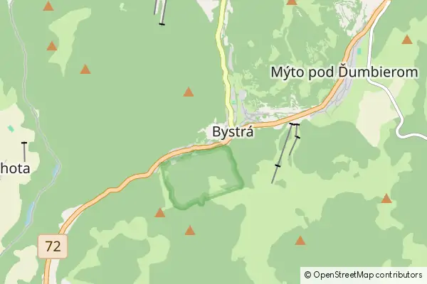 Mapa Bystrá