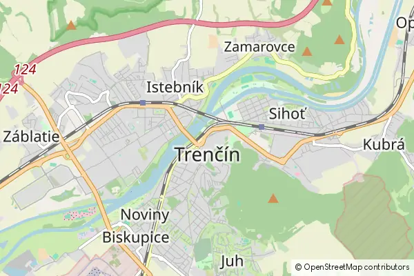 Mapa Trenczyn