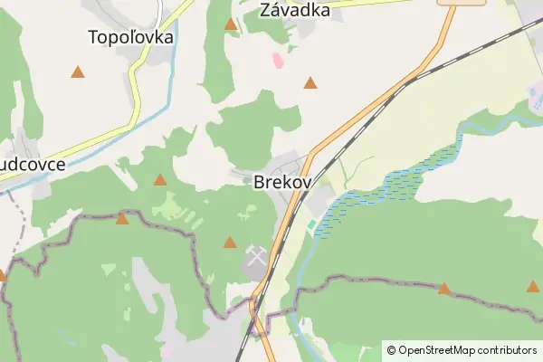 Mapa Brekov